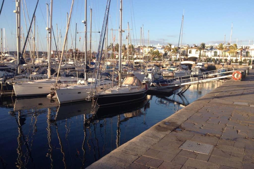 Schoene Wohnung Direkt Am Meer Mit Meerblick, Wlan Puerto De Mogan Zewnętrze zdjęcie